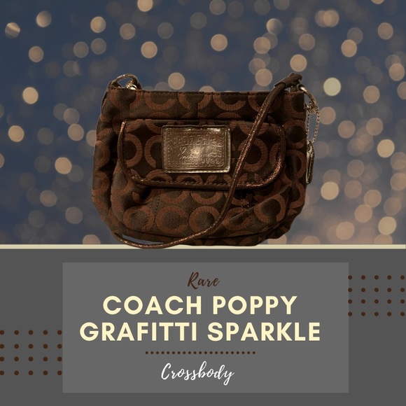 Coach Handbags - RARE Coach Poppy Graffiti Sparkle Crossbody